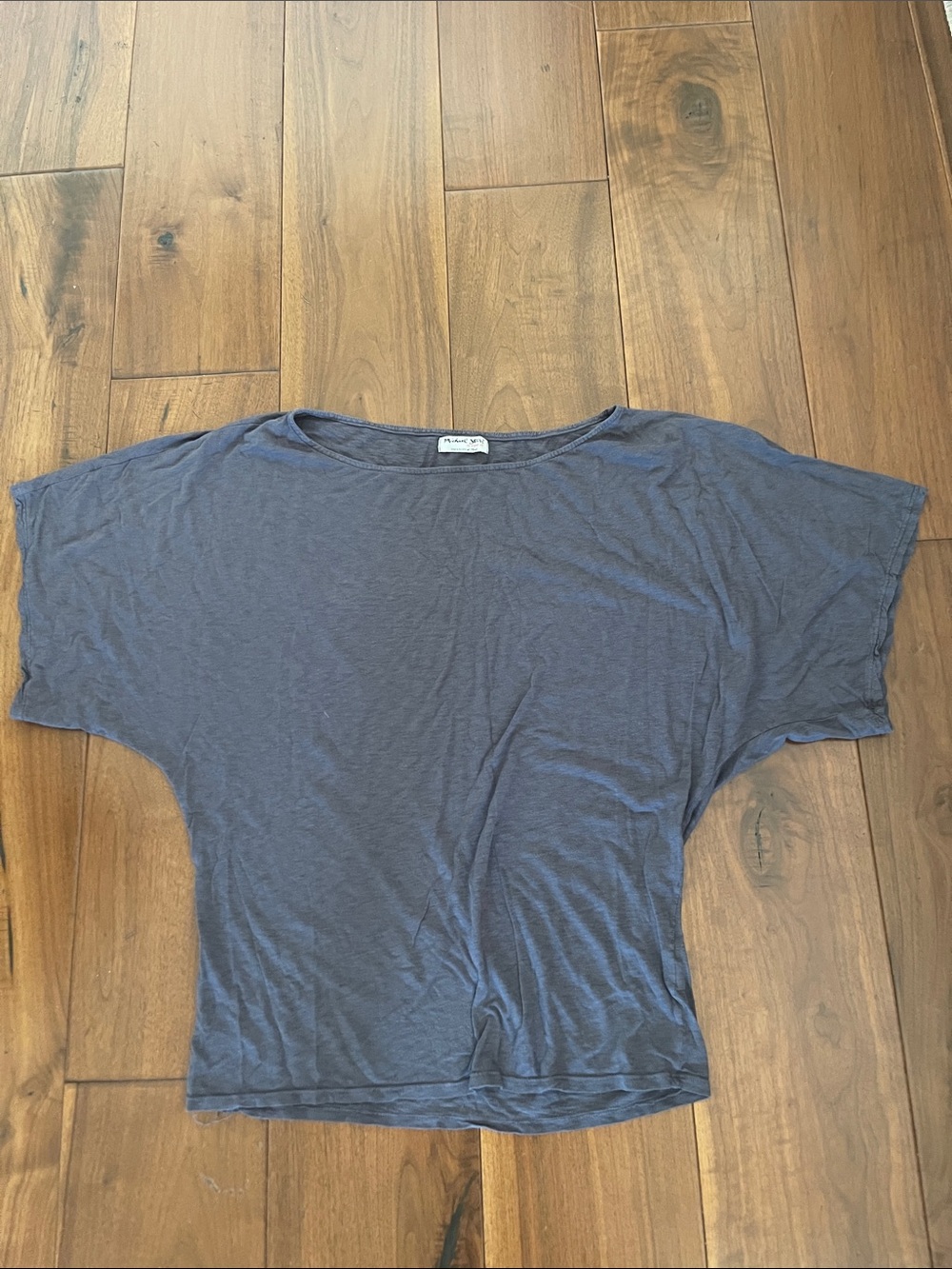 Women's Relaxed Boatneck Top - Slate Blue